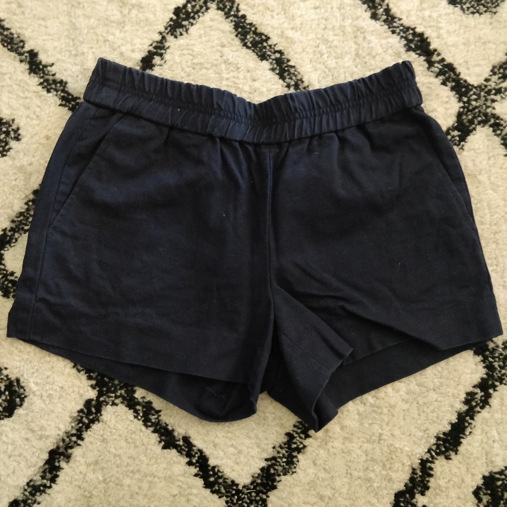 DARK NAVY PULL ON SHORTS